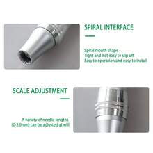 Skincare Tool Wireless Microneedle Roller Pen Digital Display Beauty Device With 10pcs Replaceable Needle Heads