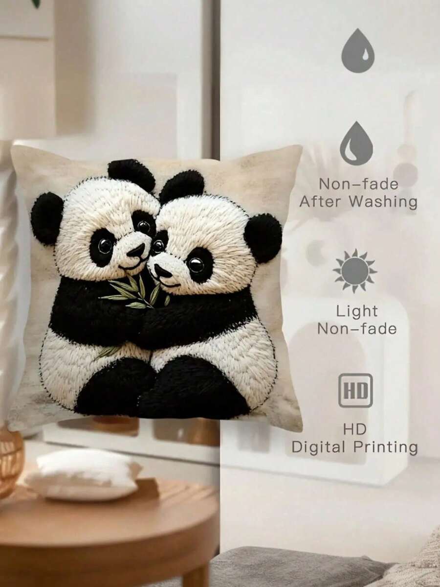 Slatka jastučnica sa panda uzorkom