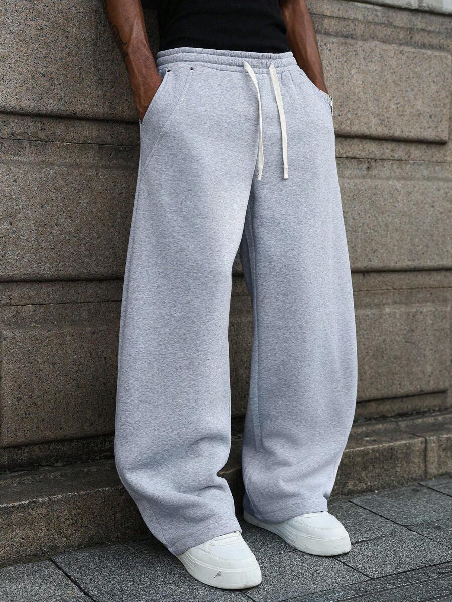 Muške ležerne trenerke širokog kroja, streetwear jogeri