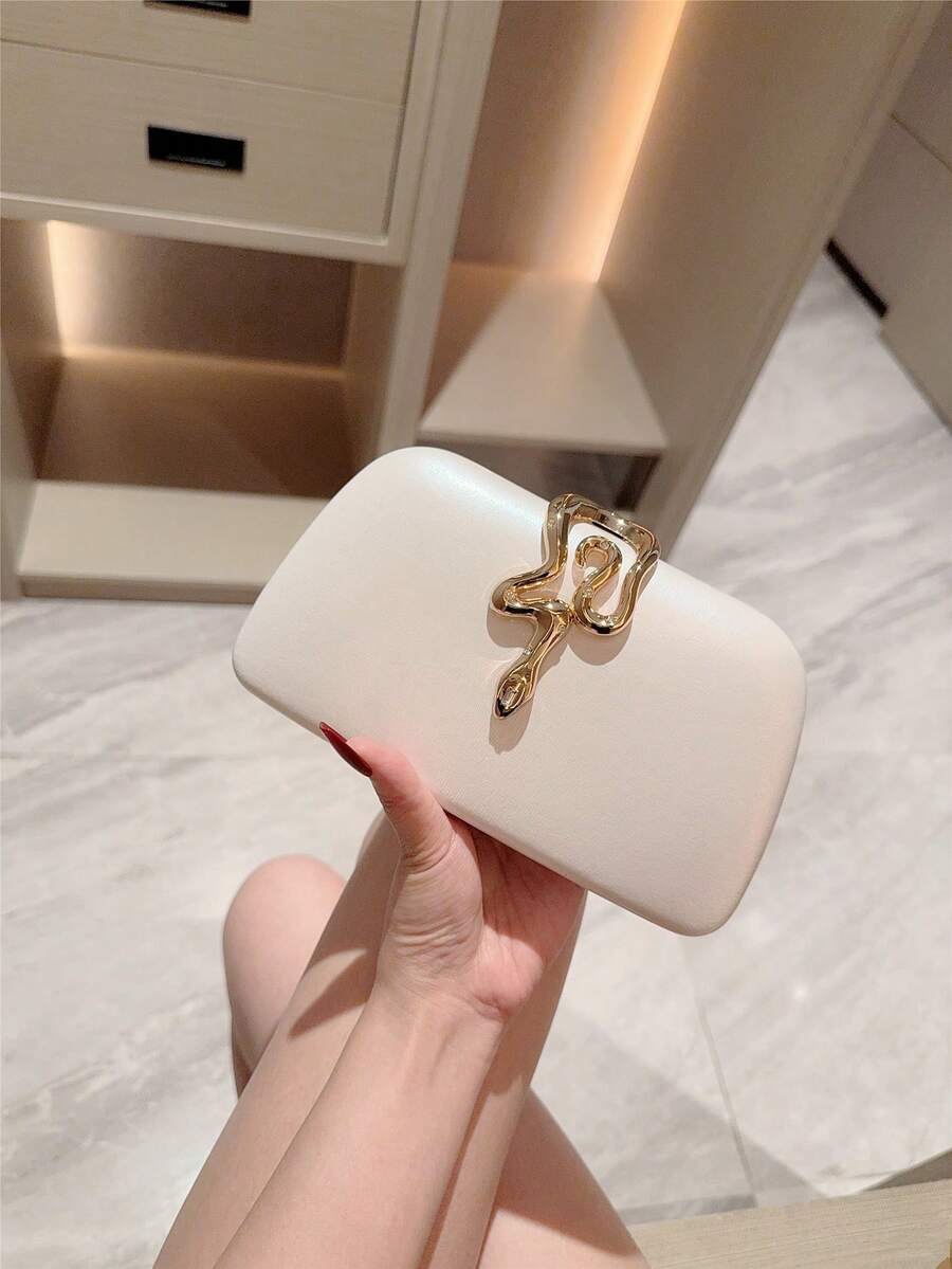Metalik torba za ruku , luksuzna sjajna retro mini