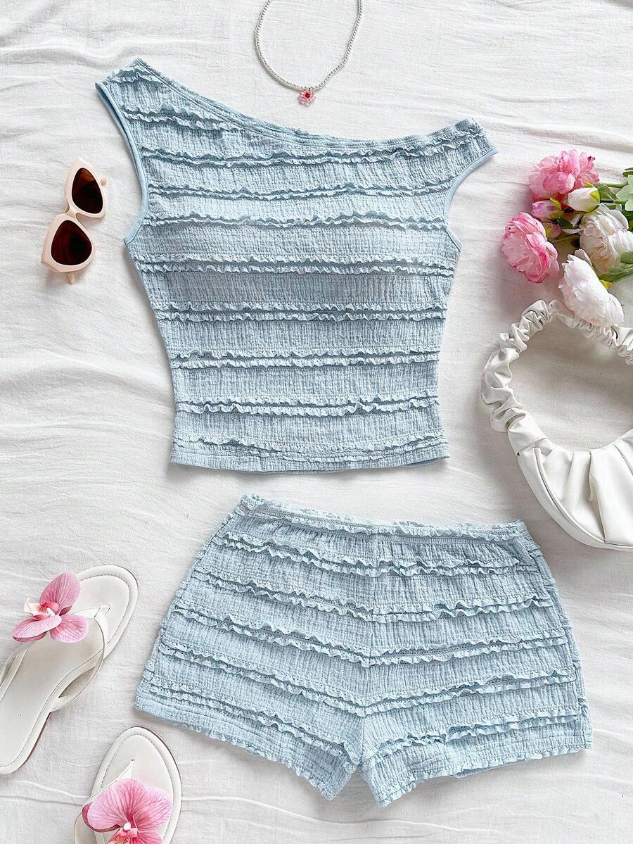 Ženski Letnji Casual Pleteni Set od 2 dela