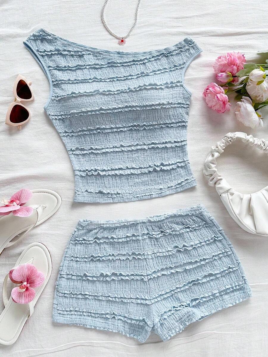 Ženski Letnji Casual Pleteni Set od 2 dela