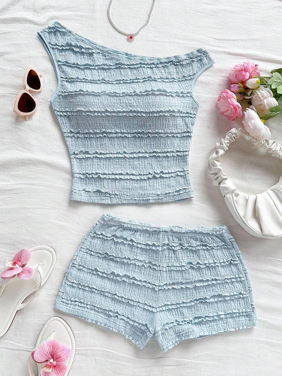 Ženski Letnji Casual Pleteni Set od 2 dela