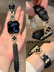 ženski zlatni sjajni kaiš za pametni sat sa  dijamantskim detaljima,  pogodan za Apple Watch 38/40/41/42/44/45/46/49mm