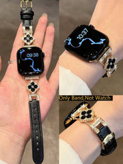 ženski zlatni sjajni kaiš za pametni sat sa  dijamantskim detaljima,  pogodan za Apple Watch 38/40/41/42/44/45/46/49mm