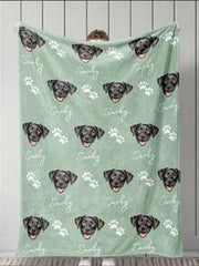 1pc Custom Pet Blanket Using Pet Photo + Name Custom Dog Blanket Personalized Dog Blankets Cat Picture Blanket Pet Photo Blanket Dog Dad Gift, Dog Dad Gift 2026, For Pet Lovers