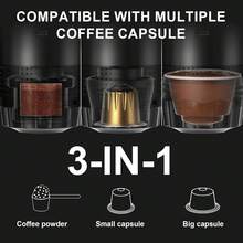This Portable Espresso Machine Has A Self-Heating Function, Can Make Hot And Cold Beverages, Equipped With An LED Display, Suitable For Coffee Powder And Coffee Capsules, Built-In 2500*3mAh Rechargeable Lithium Battery, Very Suitable For Travel, Outdoor Activities And RV Use.