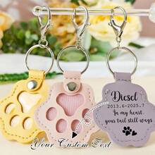 Pet Hair Memorial Keychain, Dog Hair Memorial Leather Case, Dog Memorial Keychain, Pet Hair Storage Bag, Unique Pet Memorial Gift, Pet Passing Gift