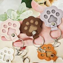 Pet Hair Memorial Keychain, Dog Hair Memorial Leather Case, Dog Memorial Keychain, Pet Hair Storage Bag, Unique Pet Memorial Gift, Pet Passing Gift