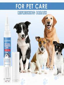 Pet Teeth Cleaning Pen Dog Teeth Cleaning Gel With Soft Brush Head - Suitable For Oral Care Of Dogs And Cats - For Fresh Breath And Gum Health - An Easy-To-Use Pet Teeth Cleaner