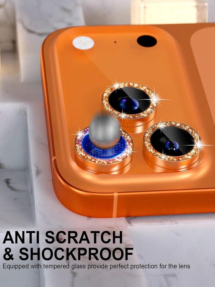 3 komada zaštitne folije za sočivo kamere za iPhone 17/17 Pro/17 Pro Max/Pro/Promax, 9H kaljeno staklo