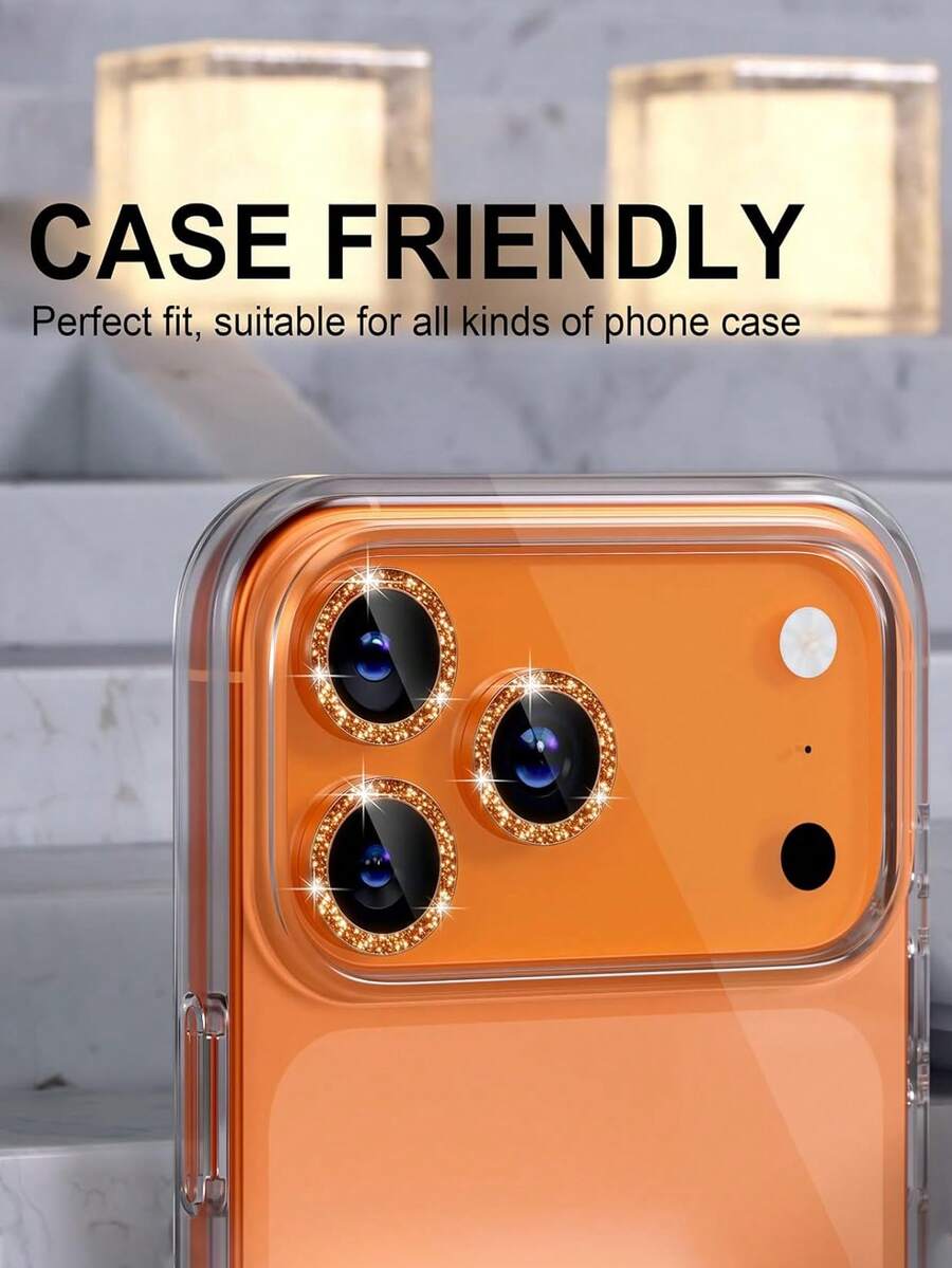 3 komada zaštitne folije za sočivo kamere za iPhone 17/17 Pro/17 Pro Max/Pro/Promax, 9H kaljeno staklo