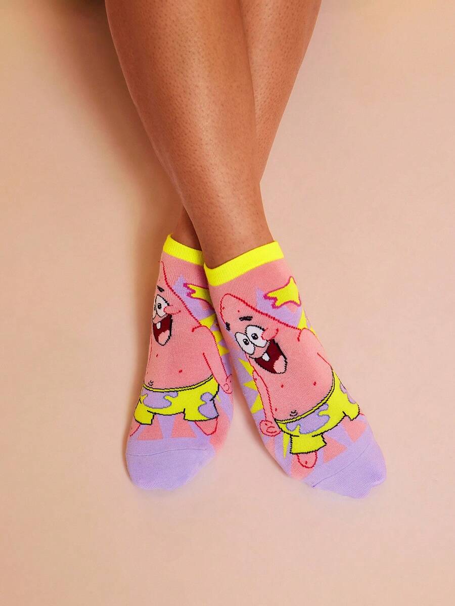 SpongeBob SquarePants 4 para slatkih ženskih kratkih čarapa