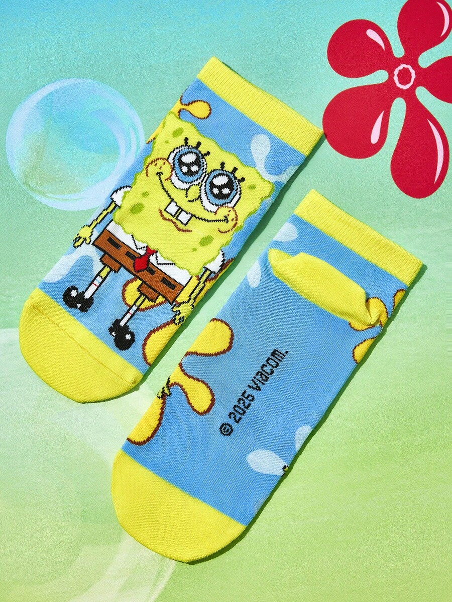 SpongeBob SquarePants 4 para slatkih ženskih kratkih čarapa