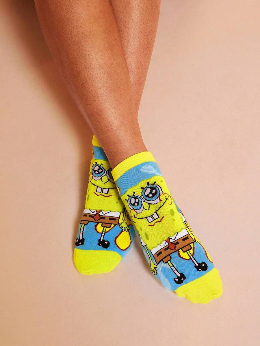 SpongeBob SquarePants 4 para slatkih ženskih kratkih čarapa