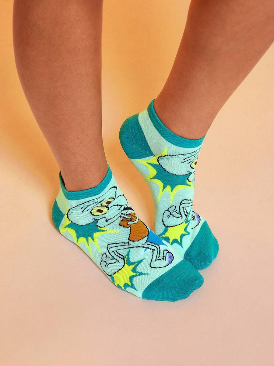 SpongeBob SquarePants 4 para slatkih ženskih kratkih čarapa