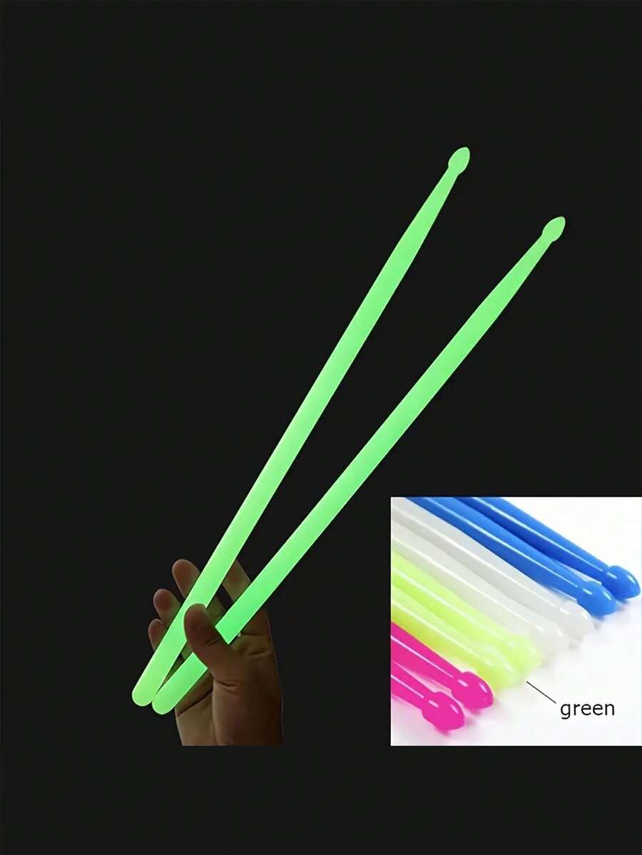 2 kom [Glow-In-The-Dark Drumstick] 5A fluorescentne palice za bubnjeve