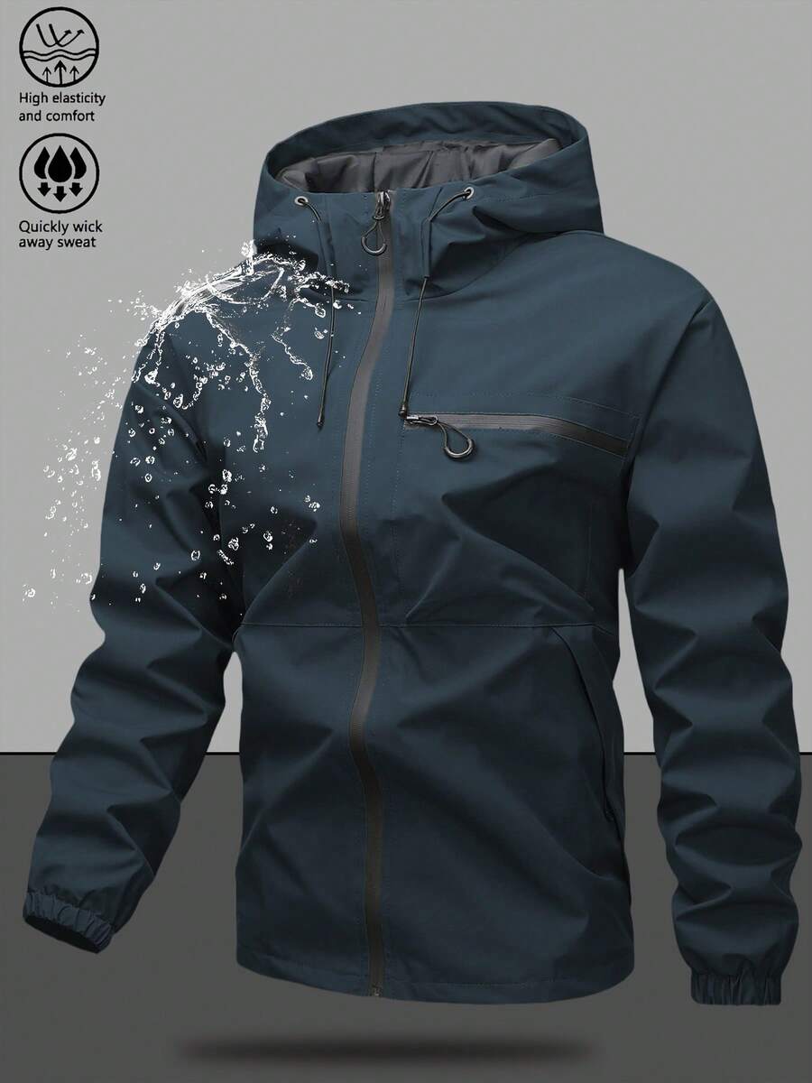 Muška softshell vetrovka sa kapuljačom i pertlama