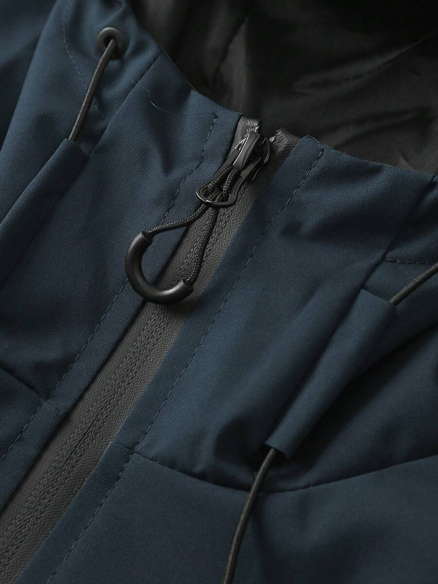 Muška softshell vetrovka sa kapuljačom i pertlama