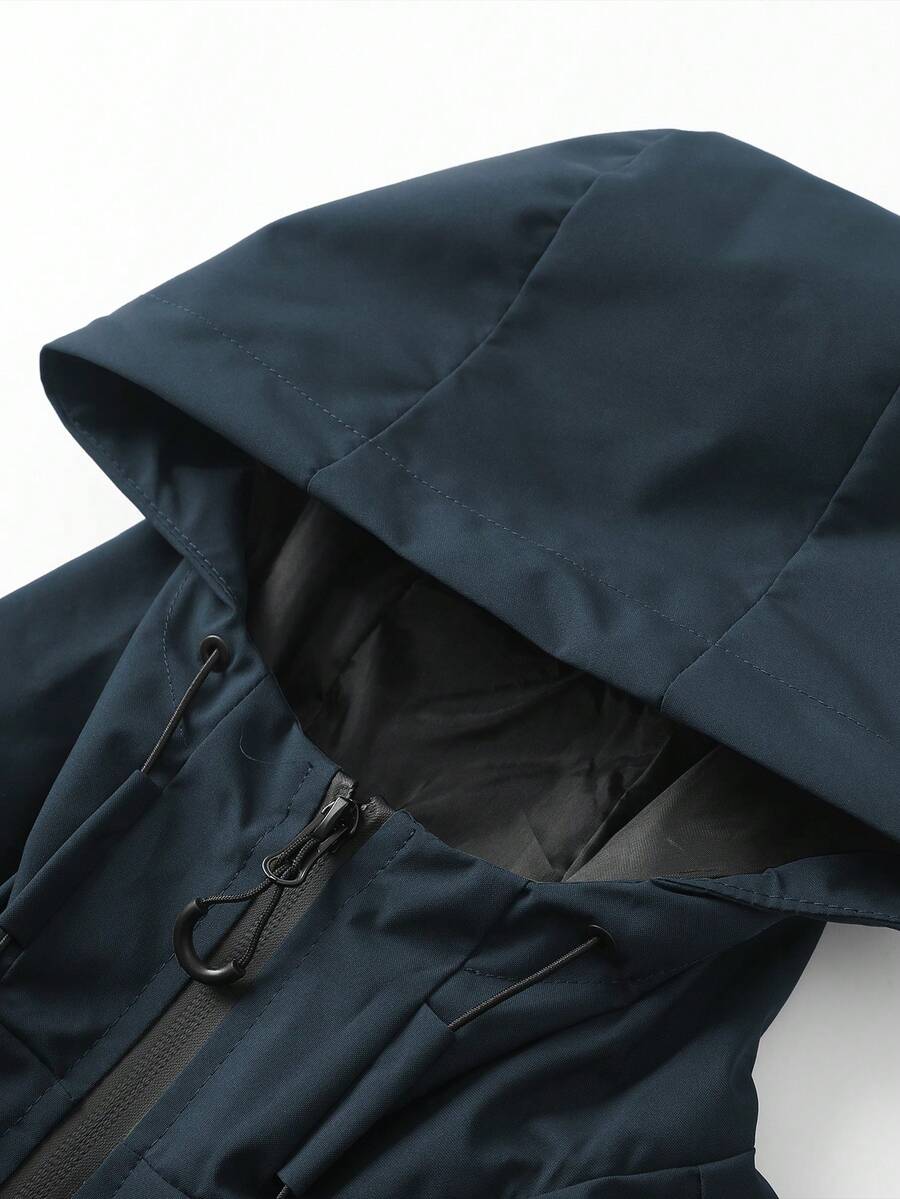 Muška softshell vetrovka sa kapuljačom i pertlama