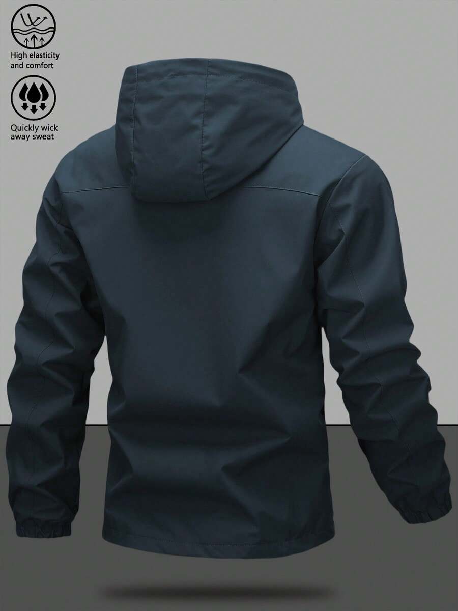 Muška softshell vetrovka sa kapuljačom i pertlama