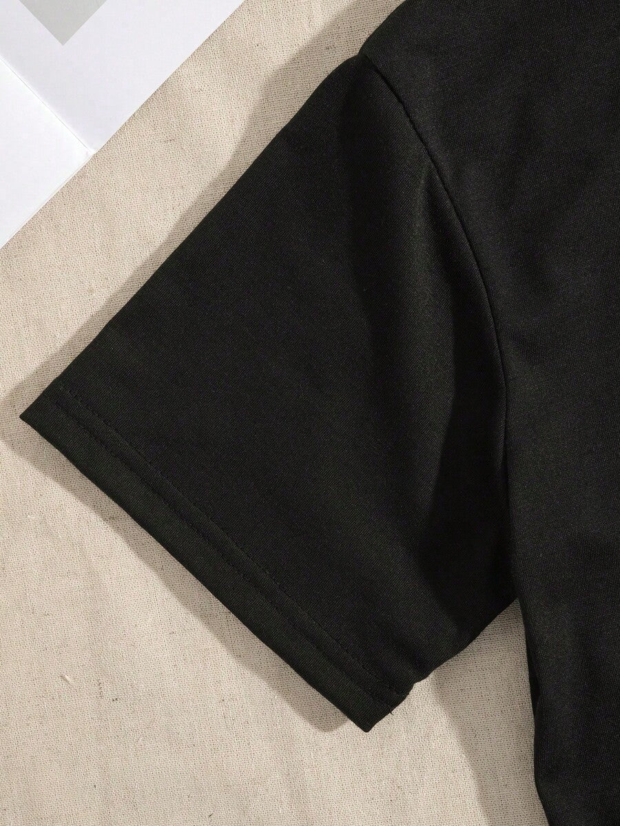 Ženska mekana svestrana majica sa elegantnim printom slova "MILANO ITALIJA"