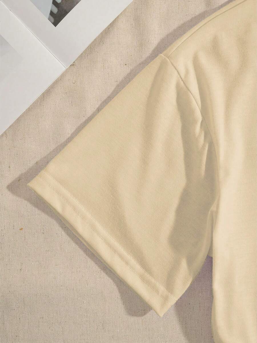 Ženska mekana svestrana majica sa elegantnim printom slova "MILANO ITALIJA"