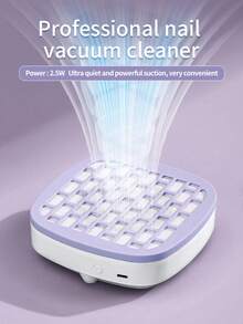 LIMEGIRL Nail Dust Collector, Suitable For Acrylic Nail Dust Collector, Nail Dust Fan, Nail Cleaning Device - High-Power Low-Noise Nail Dust Extractor, Suitable For Gel Nail Polishing Salon And Home Use