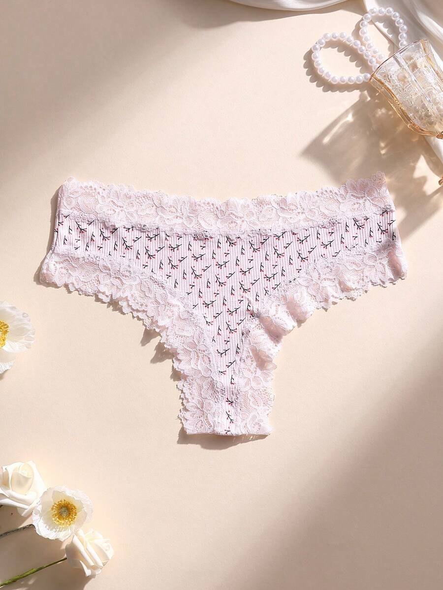 5 kom ženskih seksi čipkastih bešavnih gaćica, meke, udobne i prozračne