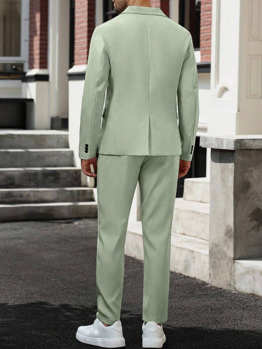 Muški poslovni formalni set sako sa reverom i pantalonama