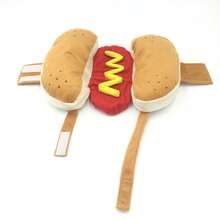 Hot Dog Dog Costume With Mustard & Ketchup