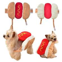 Hot Dog Dog Costume With Mustard & Ketchup