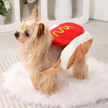 Hot Dog Dog Costume With Mustard & Ketchup