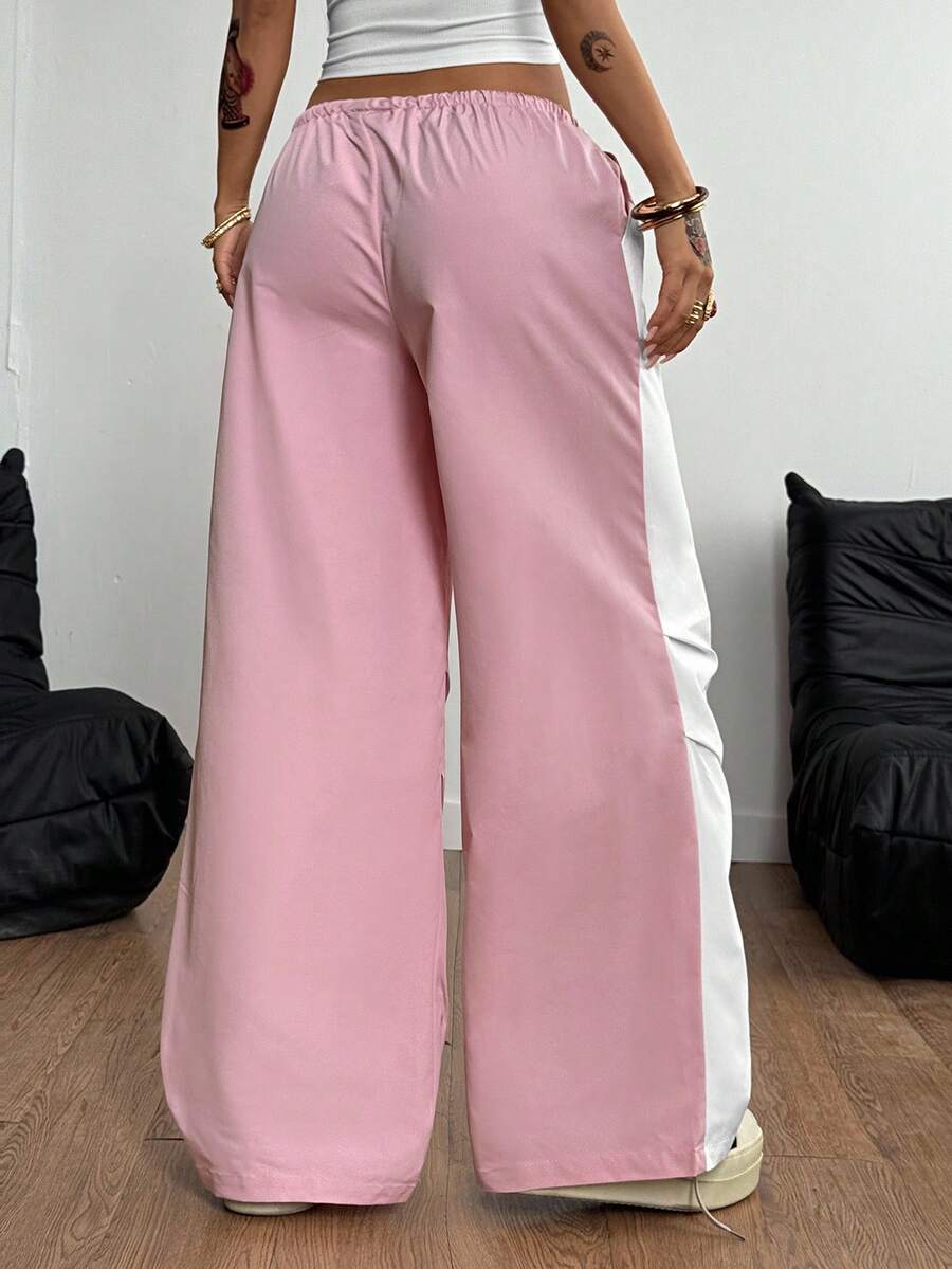 Ženske  Ležerne Nizak struk Kontrastne Čipke Letnje pantalone