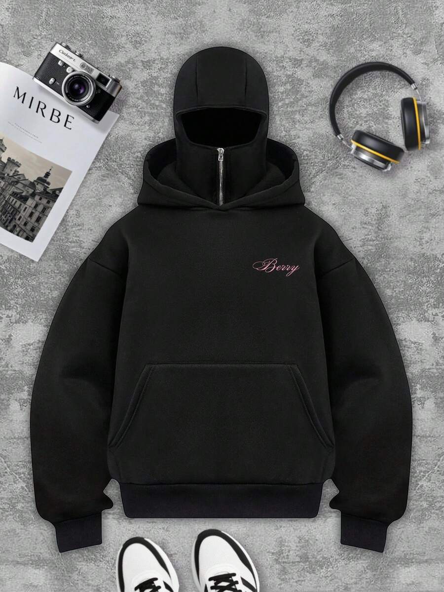 Muški dvoslojni duks sa kapuljačom  svestrani streetwear casual hoodie