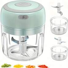 SOKANY Electric Mini Garlic Chopper, Wireless Blender, Portable Crusher