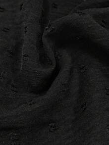 EMERY ROSE Casual Versatile Commute Solid Color Textured Long Sleeve Shirt
