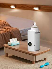 1pc Milk Warmer Coaster, Portable Milk Warmer, 6-Level Digital Temperature Control Milk Bottle Warmer Sleeve, Suitable For Maintaining Or Heating Water/Milk Above 35°C, Constant Temperature Heating USB Powered Leather Material Gift