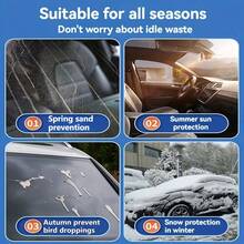 Car Windshield Sunshade, Summer Sun Shade, Winter Snow Cover Frost Protector, Sun Shade, Heat Insulation, Waterproof, Dustproof, Car Glass Protector, Auto Accessories