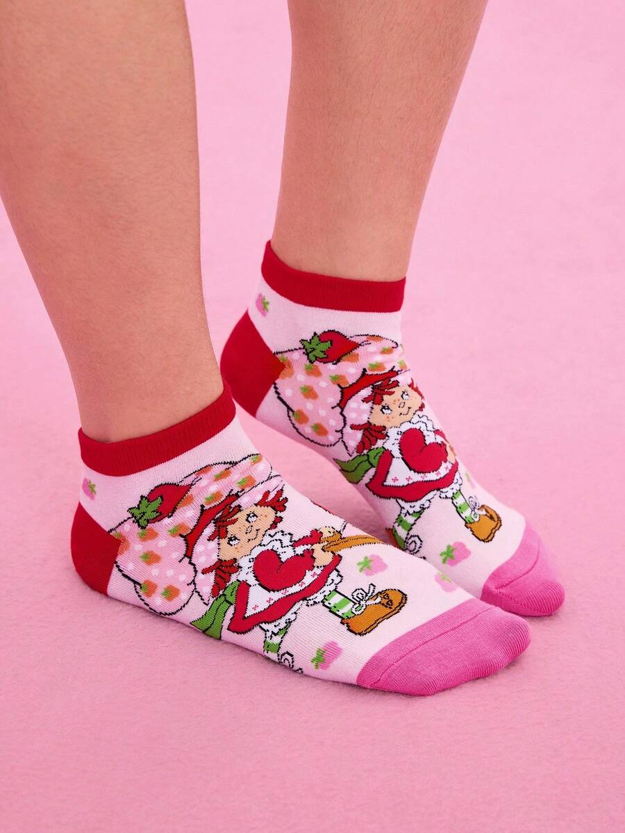 Strawberry Shortcake  4 para mekih i prozračnih ženskih ležernih čarapa