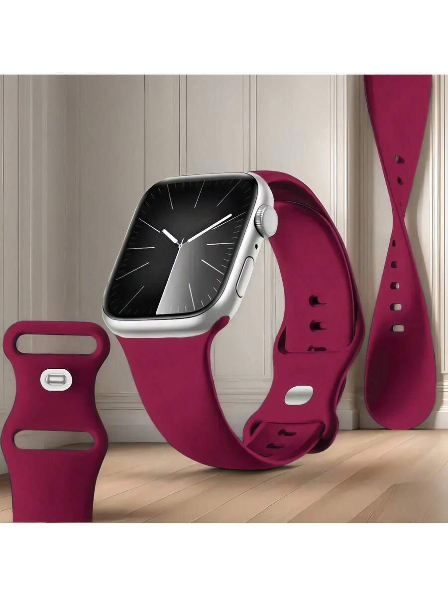 Unisex modni ležerni kaiš za sat od silikona , kompatibilan sa Apple Watch 38mm 40mm 41mm 45mm 46mm 44mm 49mm