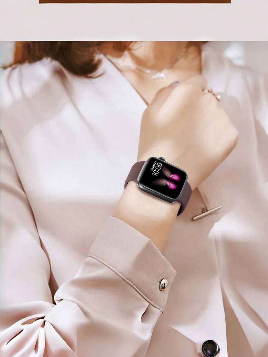 Unisex modni ležerni kaiš za sat od silikona , kompatibilan sa Apple Watch 38mm 40mm 41mm 45mm 46mm 44mm 49mm