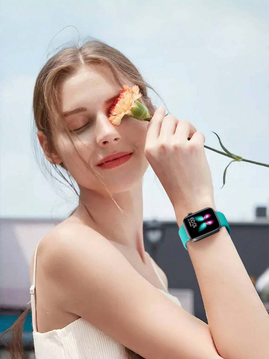 Unisex modni ležerni kaiš za sat od silikona , kompatibilan sa Apple Watch 38mm 40mm 41mm 45mm 46mm 44mm 49mm