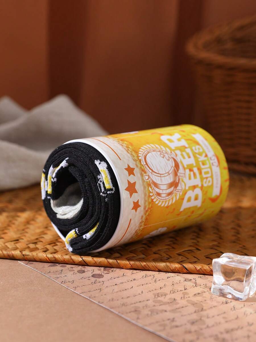 CREATOR SOCKS 1 par višebojnih čarapa do sredine lista