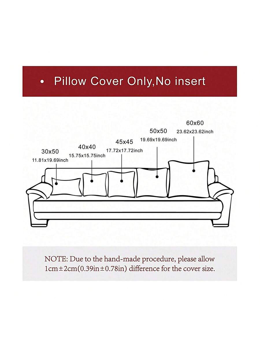 Jednobojna moderna dekorativna kvadratna navlaka za jastuk za kauč