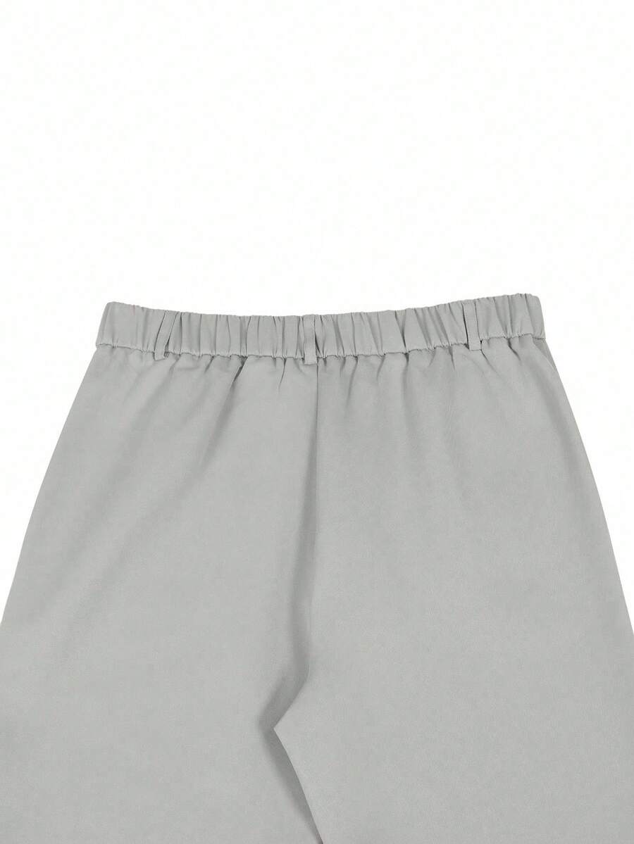 Muške formalne pantalone jednobojne sa kosim džepovima, bez kaiša