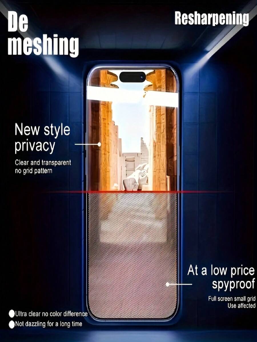 4 komada zaštitnog stakla za ekran sa potpunom privatnošću za iPhone 17/17 Air/16/15/14/13/12/11/16 Pro Max/15 Pro Max/Plus/Mini/X/XS/XR/XS Max, 9H kaljeno staklo