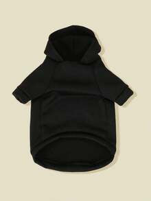 PETSIN 1pc Pet Hoodie Sweatshirt, Warm Fleece Lined Pet Clothes For Small Dogs & Cats, Suitable For Autumn/Winter