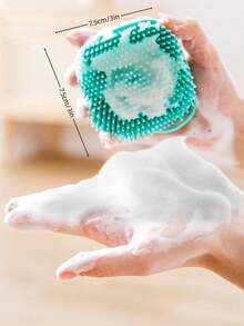 Random Pet Shampoo Brush, Soft Silicone Pet Accessories Dog Cat Bath Tub Massage Glove Brush, With Shampoo Storage Device, Suitable For Dog And Cat Grooming Tools
