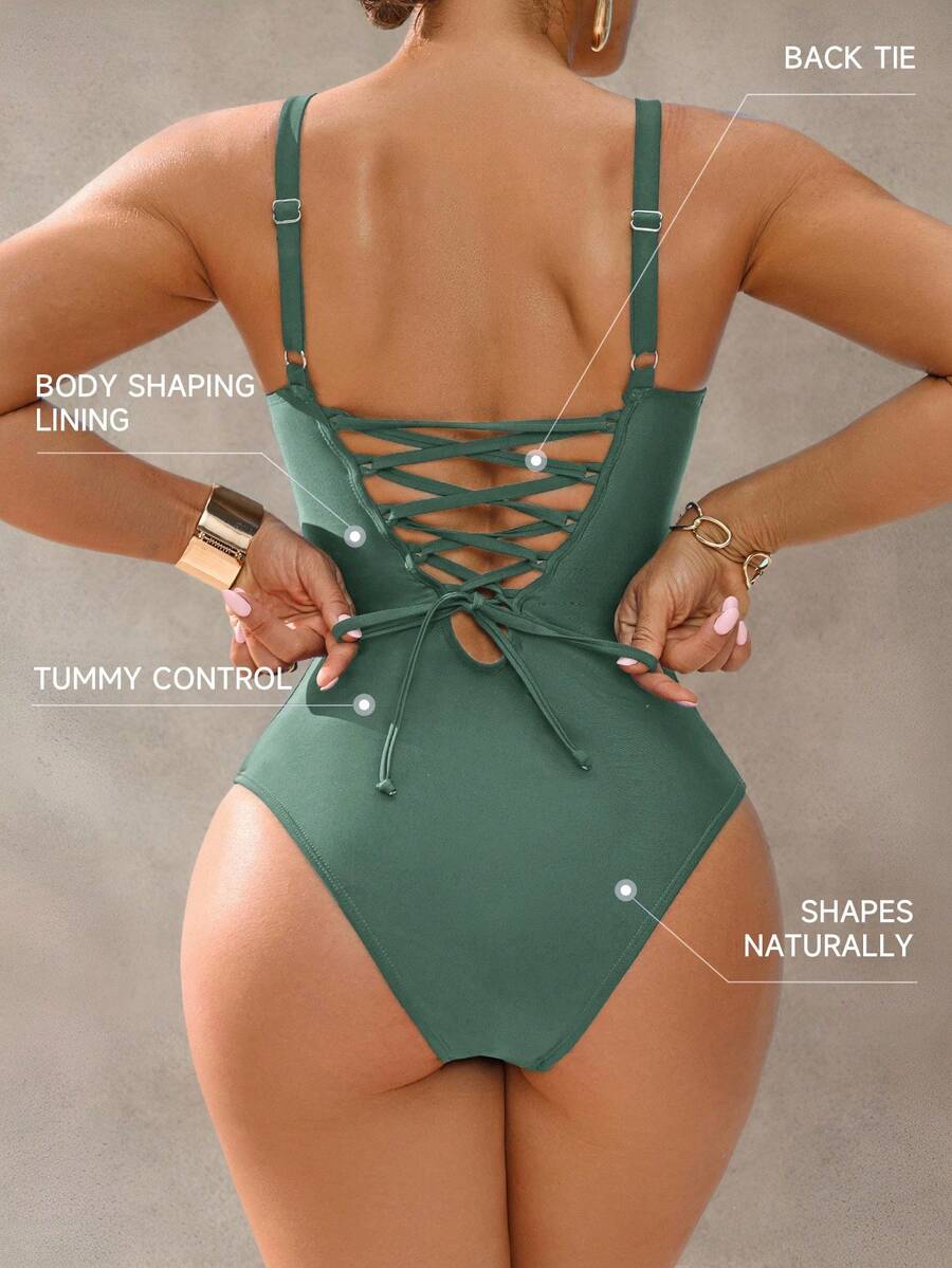 Shapewave Ženski kupaćii kostim sa kontrolom stomaka elegantan i ležeran